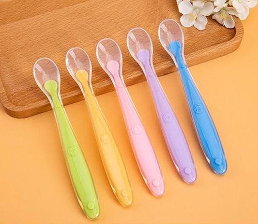BPA-Free Baby Silicon Spoon (Set of 5) Assorted Color